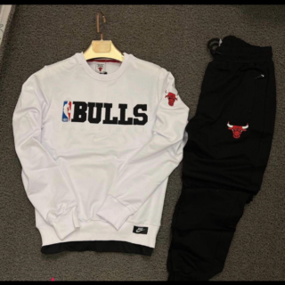 Conjunto Bulls Branco e Preto