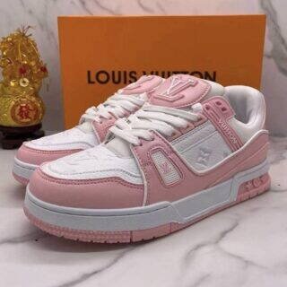 Louis Vuitton Trainer Rosa e Branco