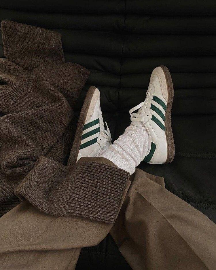 Adidas Samba OG Brancas e Verdes