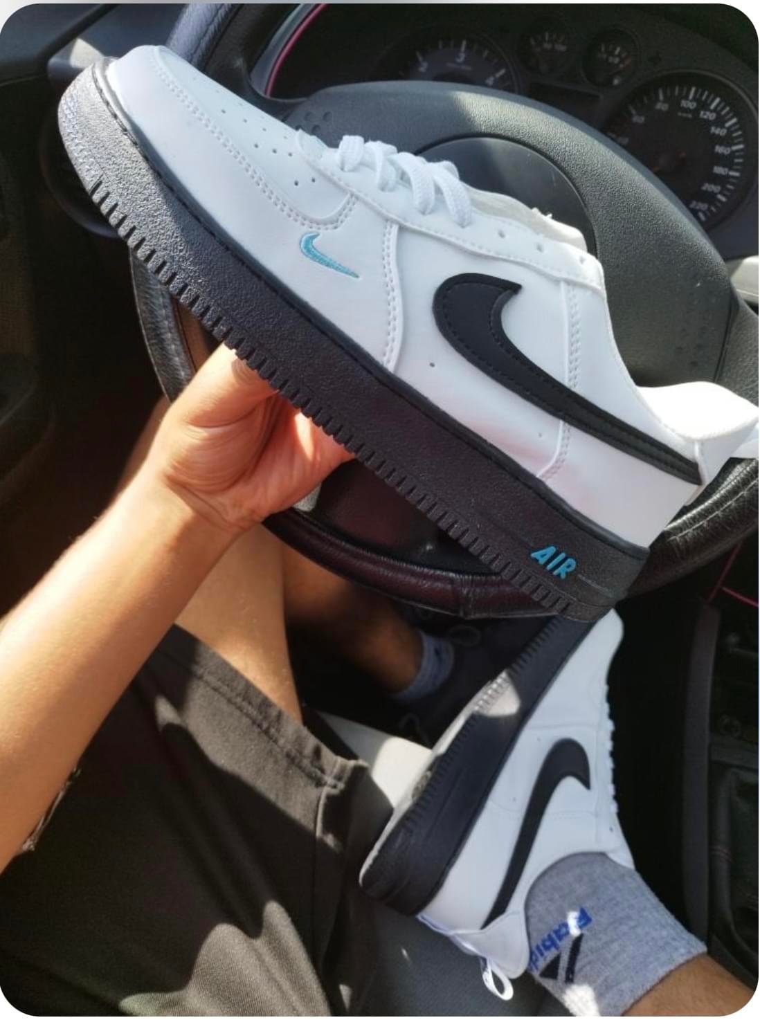 Air force Branco Preto e Azul